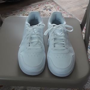 Men's White, low top Adidas, size 9.5